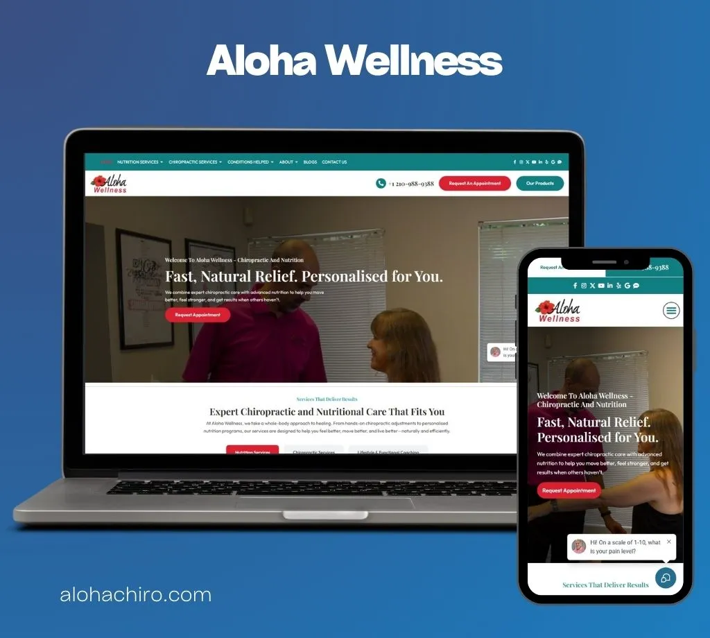Aloha Wellness website by The Leading Practice