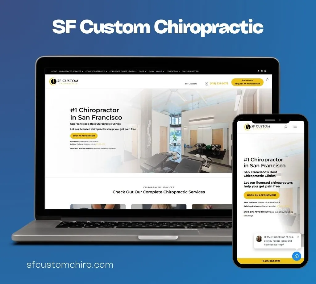 SF Custom Chiropractic website by The Leading Practice