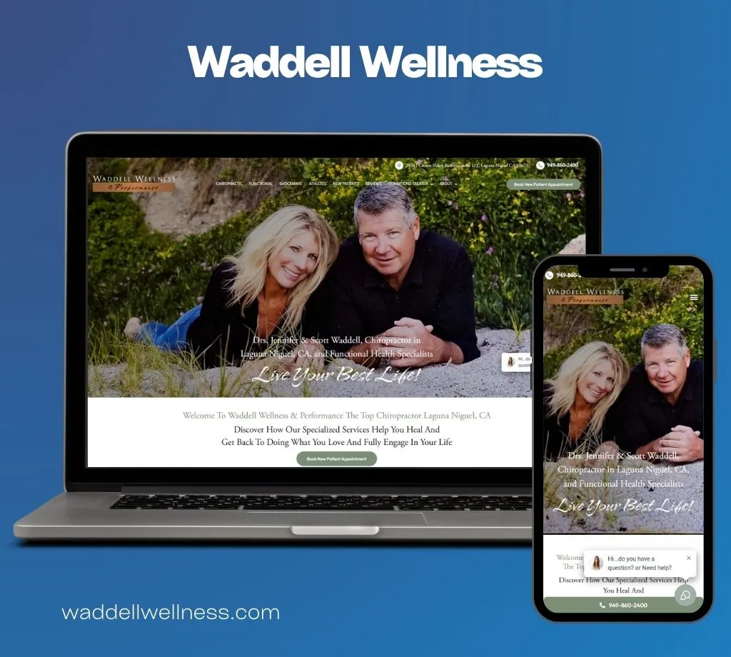 Waddell Wellness website by The Leading Practice